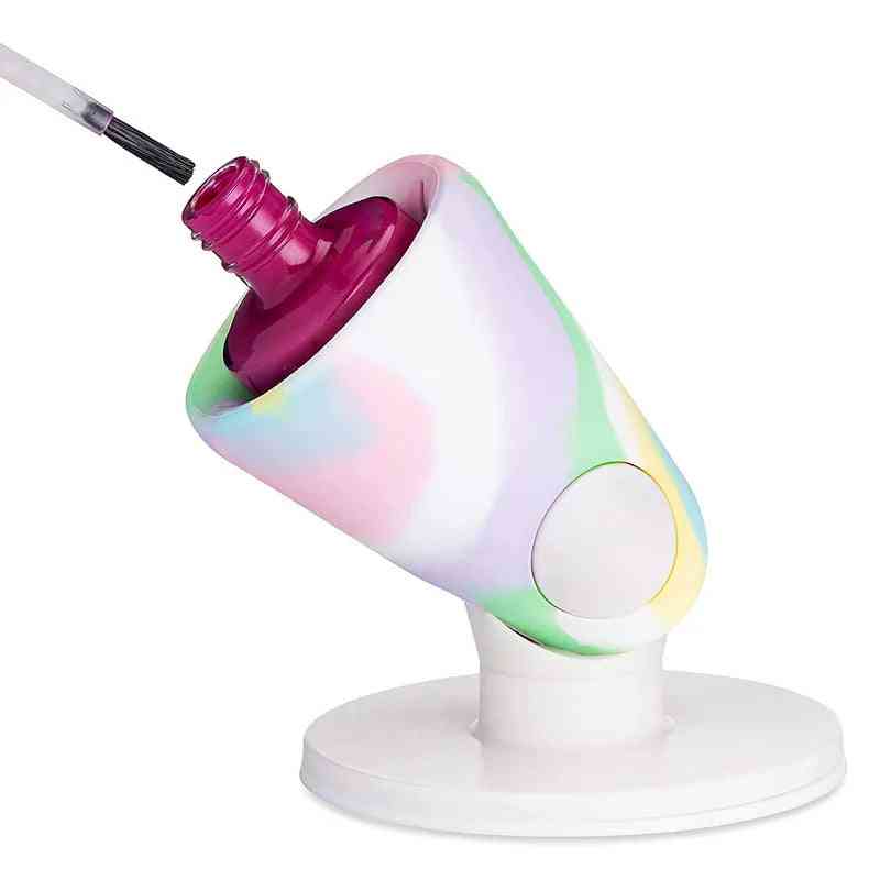 Silicone Nail Polish Holder – Anti-Spill Stand, Perfect Tilt Angle for Easy Manicure Application