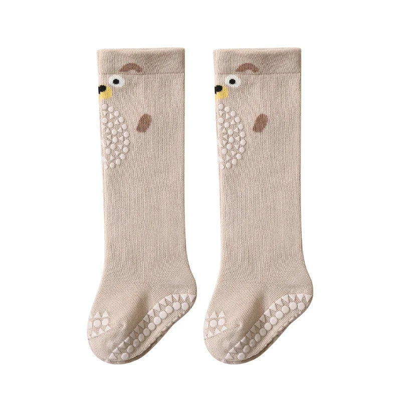 Baby Non-Slip Floor Socks with Knee & Elbow Pads – Crawling Protection, Breathable, 0-3 Years
