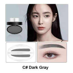 Eyebrow Powder Stamp Tint & Stencil Kit – Waterproof, Long-Lasting, Natural Brow Shaping