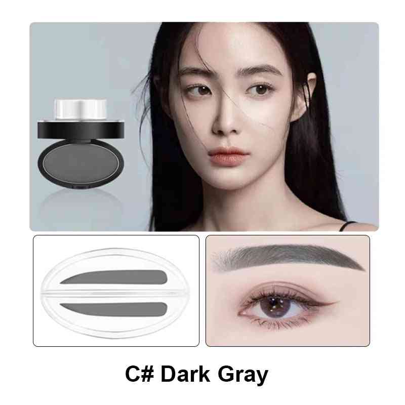 Eyebrow Powder Stamp Tint & Stencil Kit – Waterproof, Long-Lasting, Natural Brow Shaping