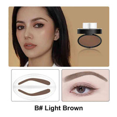 Eyebrow Powder Stamp Tint & Stencil Kit – Waterproof, Long-Lasting, Natural Brow Shaping