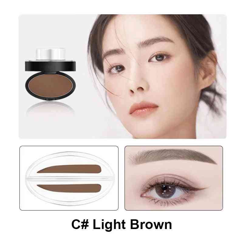 Eyebrow Powder Stamp Tint & Stencil Kit – Waterproof, Long-Lasting, Natural Brow Shaping