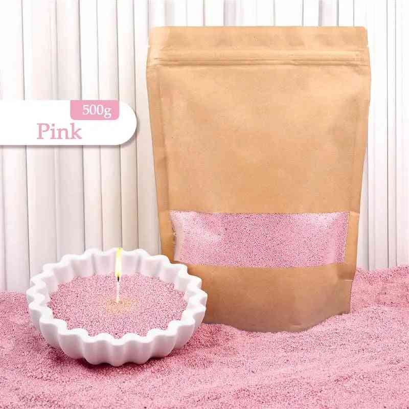 Colorful granular pearl candle wax by Global Prime Essential in 16 colors, ideal for DIY candle making, smoke-free and clean burning.