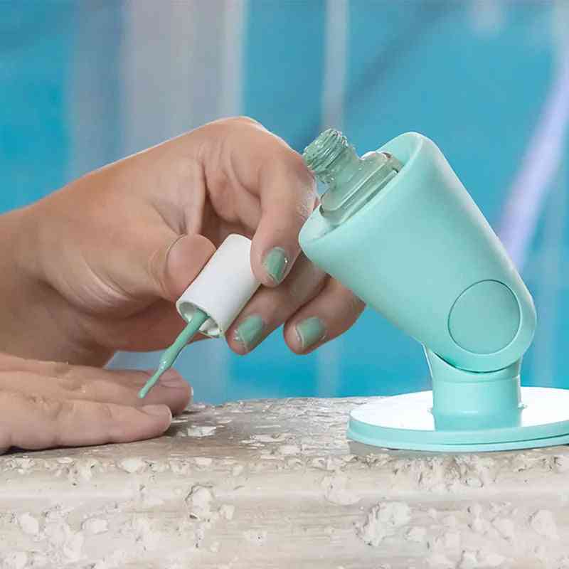 Silicone Nail Polish Holder – Anti-Spill Stand, Perfect Tilt Angle for Easy Manicure Application