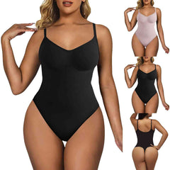Women’s Tummy Control Bodysuit Shapewear – High-Elastic, Slimming Tank Top, Thong Style