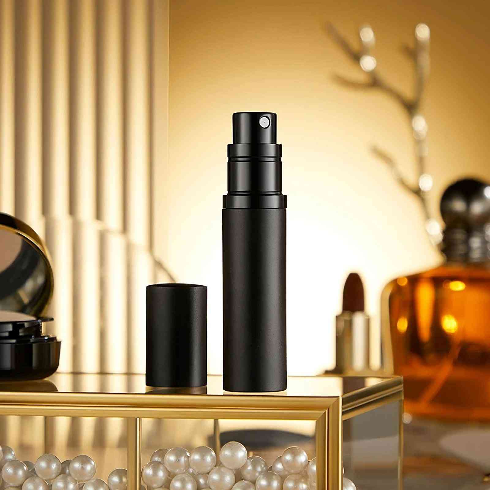 5ml Mini Perfume Spray Dispenser – Refillable, Leak-Proof Atomizer, TSA-Friendly Travel Bottle