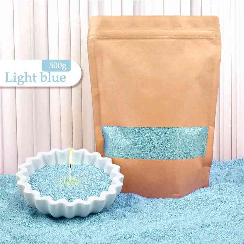 Colorful granular pearl candle wax by Global Prime Essential, 16 vibrant shades for DIY candle making with clean, smoke-free burn.