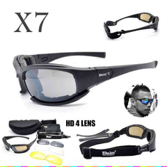 Tactical Photochromic Polarized Sunglasses – 5 Interchangeable Lenses, UV400 & TR90 Frame