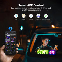Flexible Car LED Panel from Global Prime Essential showing bright, adaptable LED lighting on a car interior or exterior surface.