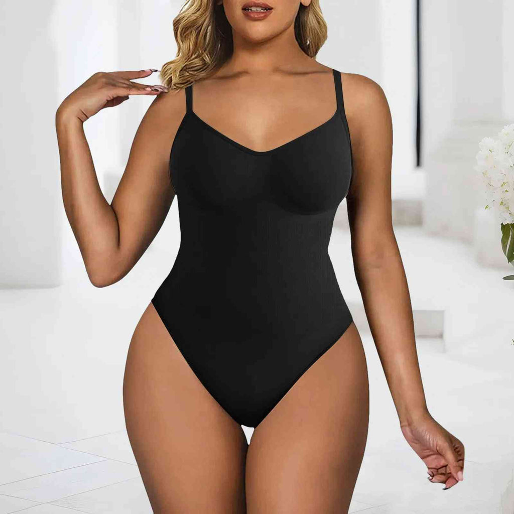 Women’s Tummy Control Bodysuit Shapewear – High-Elastic, Slimming Tank Top, Thong Style