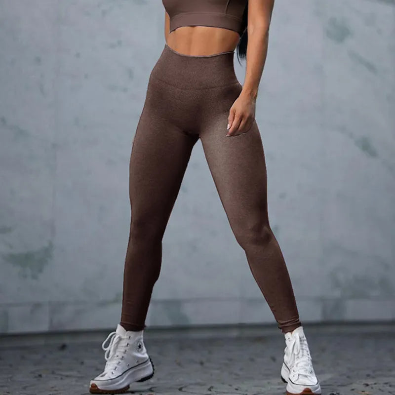 Women’s Seamless Fitness Leggings – High Waist, Push-Up, Moisture-Wicking, Gym & Yoga