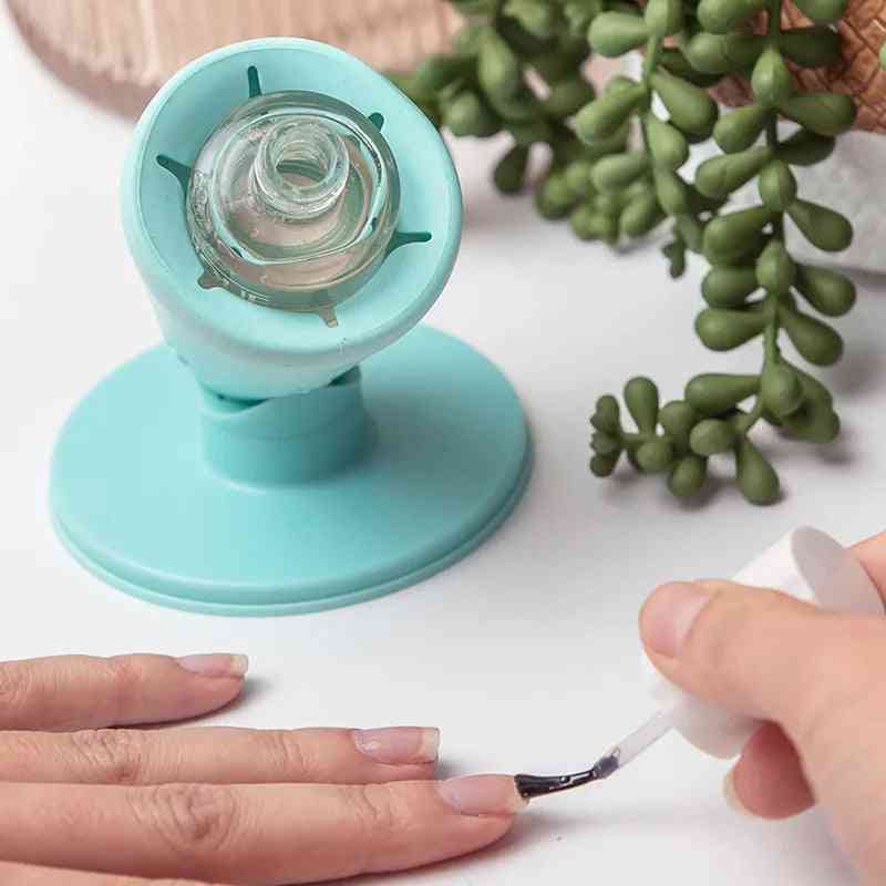 Silicone Nail Polish Holder – Anti-Spill Stand, Perfect Tilt Angle for Easy Manicure Application