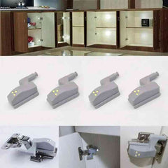 LED Cabinet Hinge Lights – Auto On/Off, 10-Pack, Warm & Cool White, No Wiring Needed
