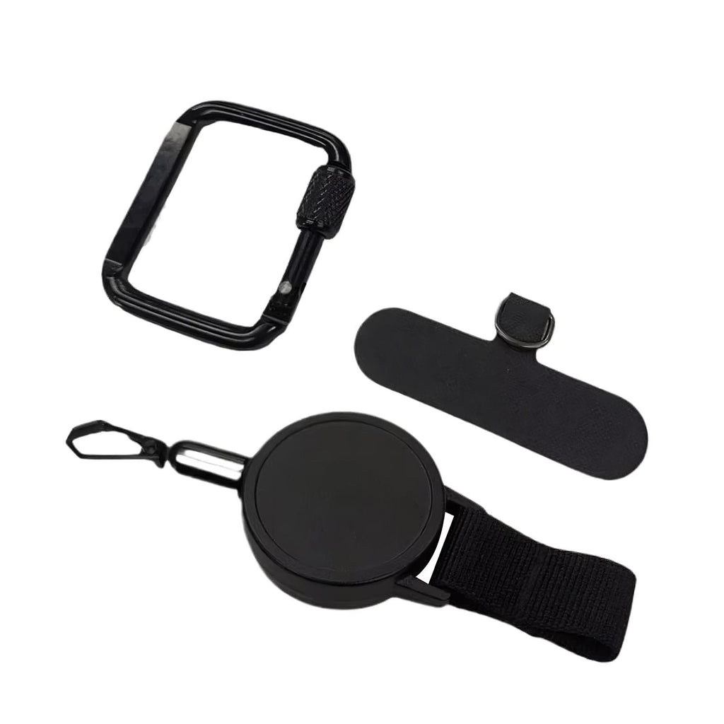 Anti-Theft Retractable Phone Lanyard – Anti-Drop Tether, Carabiner Clip, Outdoor & Sports