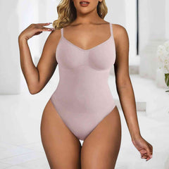 Women’s Tummy Control Bodysuit Shapewear – High-Elastic, Slimming Tank Top, Thong Style