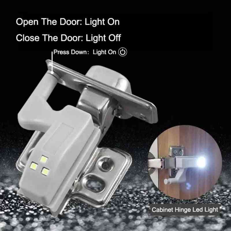 LED Cabinet Hinge Lights – Auto On/Off, 10-Pack, Warm & Cool White, No Wiring Needed