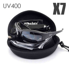 Tactical Photochromic Polarized Sunglasses – 5 Interchangeable Lenses, UV400 & TR90 Frame