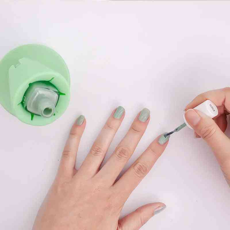 Silicone Nail Polish Holder – Anti-Spill Stand, Perfect Tilt Angle for Easy Manicure Application