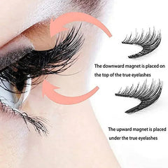 Magnetic False Eyelashes – 3D Mink, No Glue, Natural Look, Reusable with Tweezers – 7 Styles