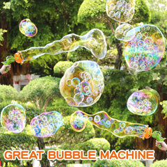 Dinosaur Bubble Gun for Kids – Bubbles Inside Bubbles, One-Button, Safe ABS, 3 Colors