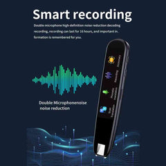 Global Prime Essential Scan Translator Pen with IPS screen, 131 languages, offline mode, and recording function for office use