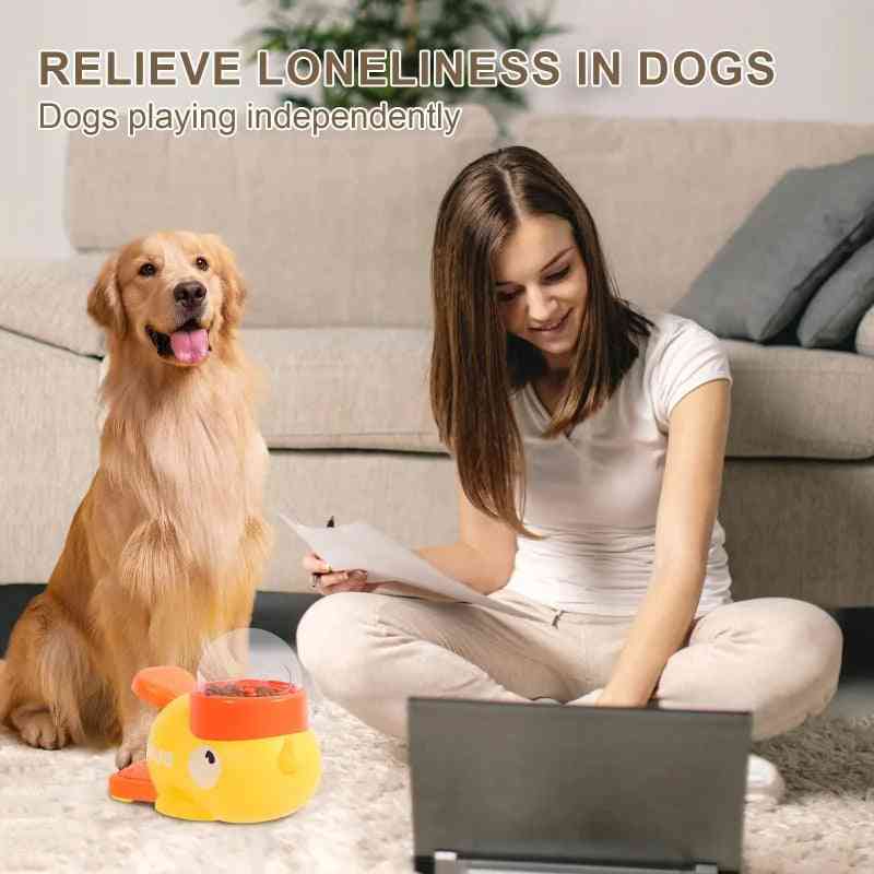 Interactive Dog Treat Dispenser – Press-to-Release, Slow Feeder, Eco-Friendly ABS, 3–50kg Dogs