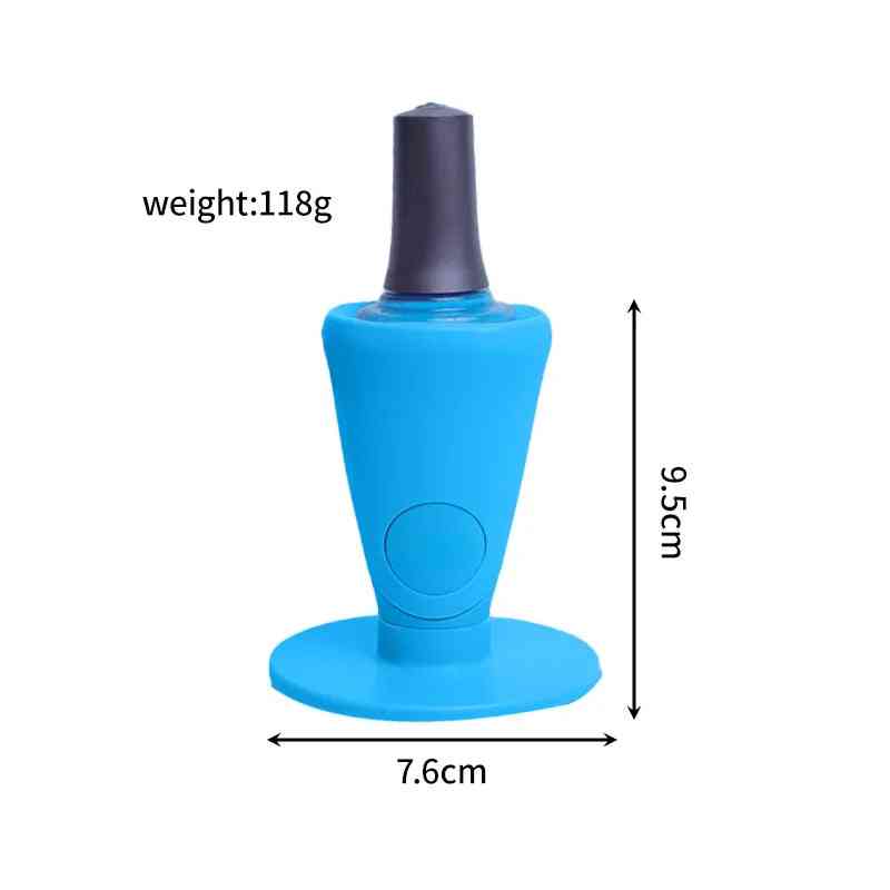 Silicone Nail Polish Holder – Anti-Spill Stand, Perfect Tilt Angle for Easy Manicure Application