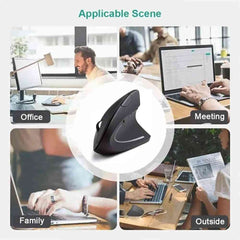 Vertical Ergonomic Wireless Mouse – 2.4GHz, 6 Buttons, 3 DPI Levels, Carpal Tunnel Relief