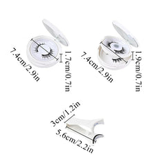 Magnetic False Eyelashes – 3D Mink, No Glue, Natural Look, Reusable with Tweezers – 7 Styles