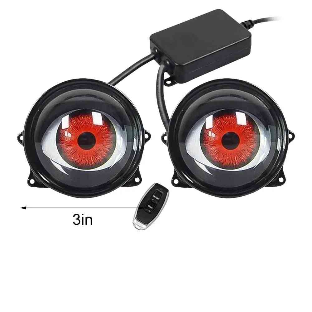 Dynamic LED Eye Headlights – 6 Remote-Controlled Light Patterns, Waterproof, Universal Fit