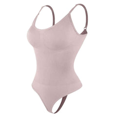 Women’s Tummy Control Bodysuit Shapewear – High-Elastic, Slimming Tank Top, Thong Style