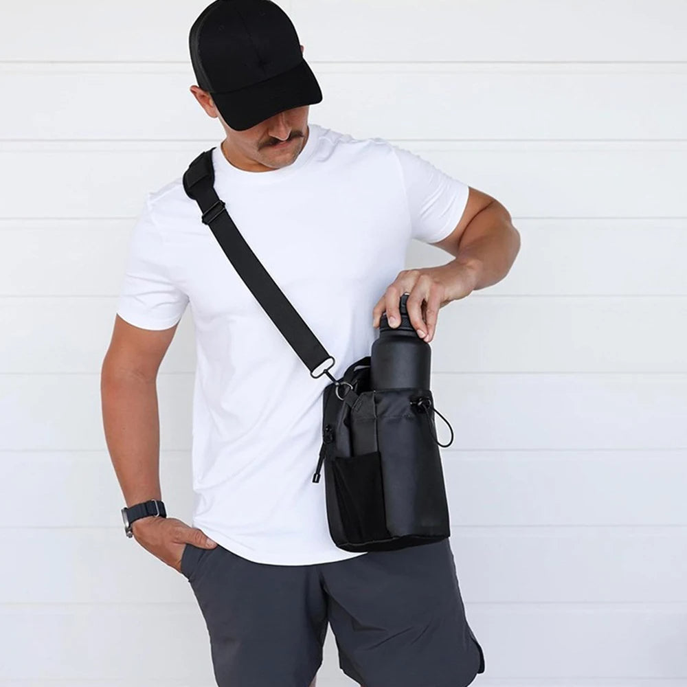 Magnetic Water Bottle Holder Bag – Hands-Free, Gym & Outdoor Sports, Lightweight & Portable