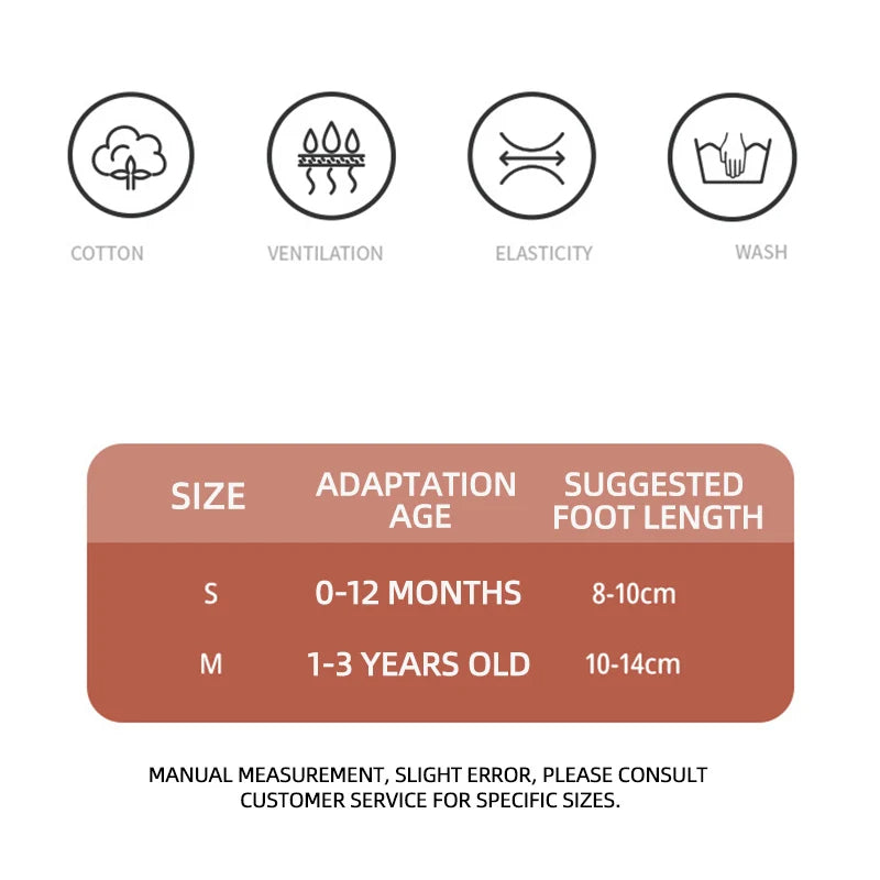 Baby Non-Slip Floor Socks with Knee & Elbow Pads – Crawling Protection, Breathable, 0-3 Years