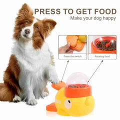 Interactive Dog Treat Dispenser – Press-to-Release, Slow Feeder, Eco-Friendly ABS, 3–50kg Dogs