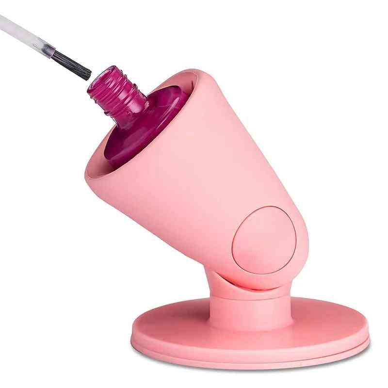 Silicone Nail Polish Holder – Anti-Spill Stand, Perfect Tilt Angle for Easy Manicure Application