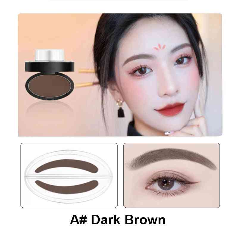 Eyebrow Powder Stamp Tint & Stencil Kit – Waterproof, Long-Lasting, Natural Brow Shaping
