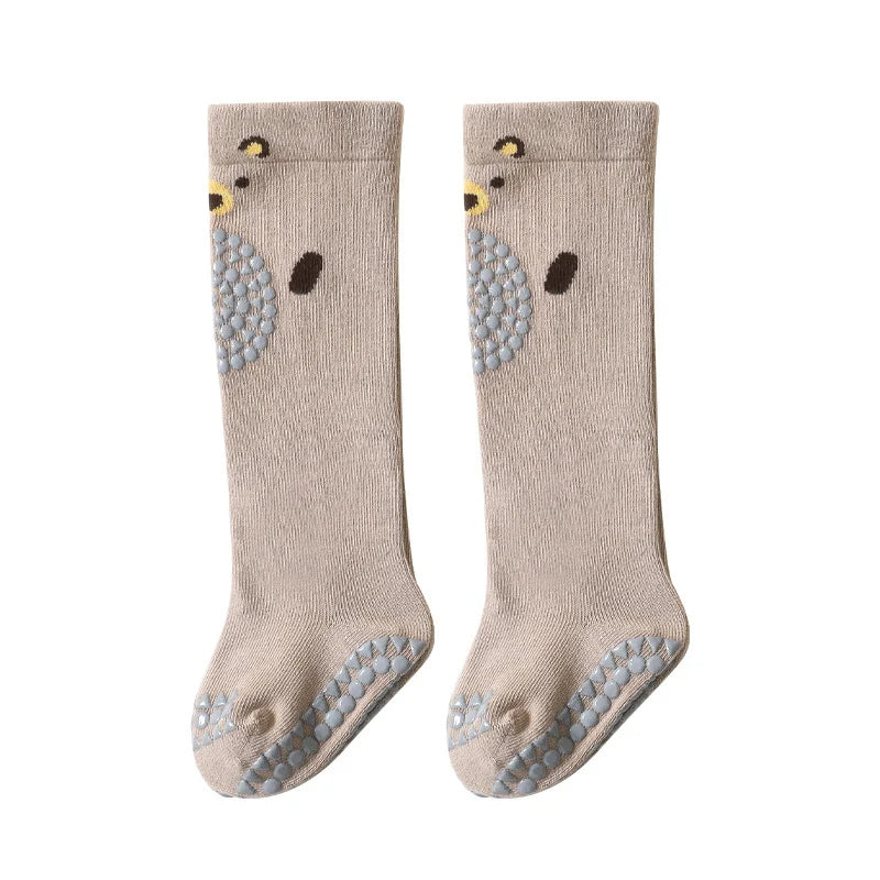Baby Non-Slip Floor Socks with Knee & Elbow Pads – Crawling Protection, Breathable, 0-3 Years