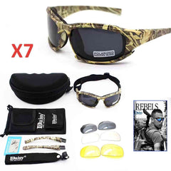 Tactical Photochromic Polarized Sunglasses – 5 Interchangeable Lenses, UV400 & TR90 Frame