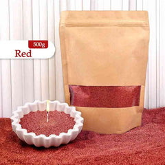 Colorful granular pearl candle wax by Global Prime Essential, showcasing 16 vibrant, smoke-free wax granules for DIY candle making.