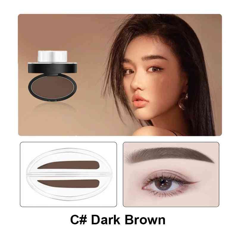 Eyebrow Powder Stamp Tint & Stencil Kit – Waterproof, Long-Lasting, Natural Brow Shaping