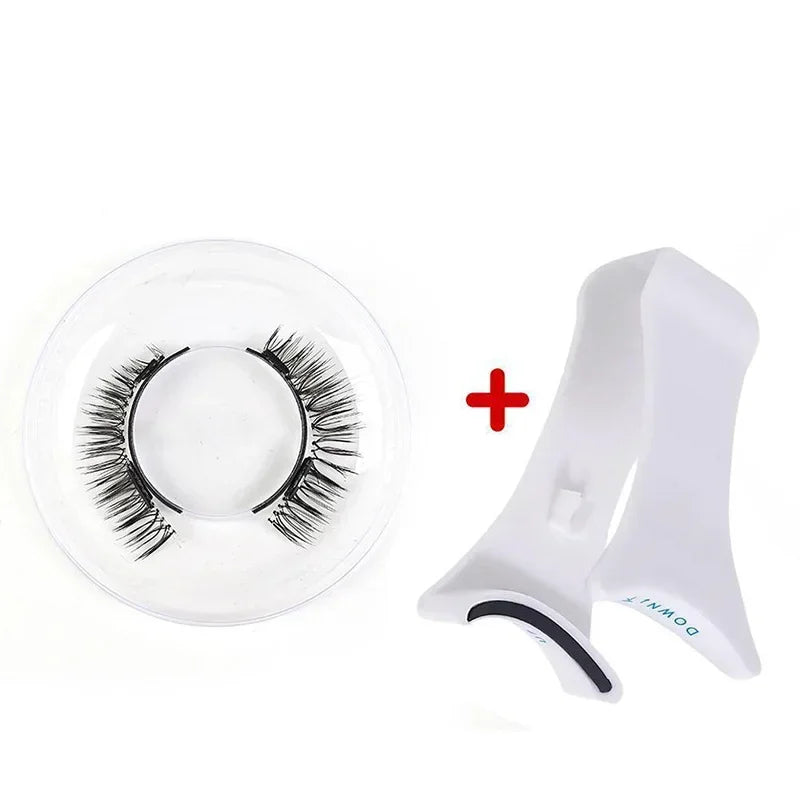 Magnetic False Eyelashes – 3D Mink, No Glue, Natural Look, Reusable with Tweezers – 7 Styles