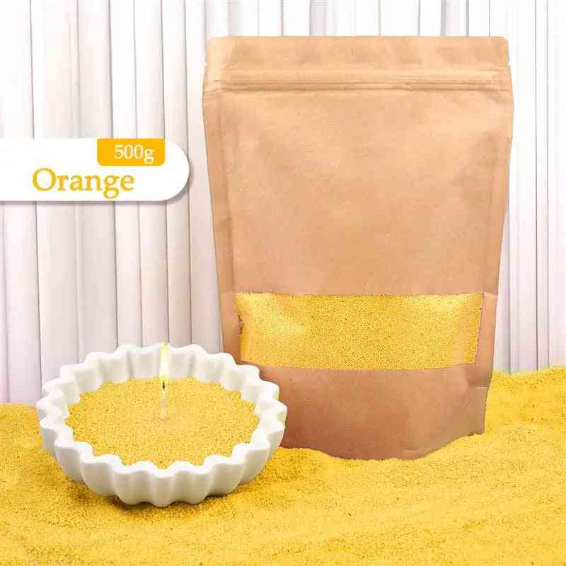 Colorful granular pearl candle wax by Global Prime Essential, shown in 16 vibrant shades for DIY candle making.