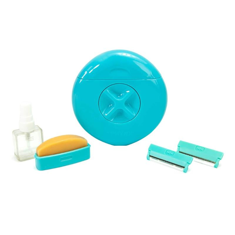 3-in-1 Portable Women’s Razor Kit – Triple Blade, Refillable Water Spray & Moisturizing Bar