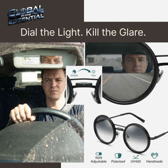 Adjustable Dimming Polarized Sunglasses – ND9 Handmade, UV400, Glare-Free for Men & Women
