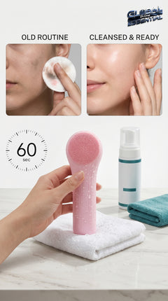 Global Prime Essential Sonic waterproof facial cleansing brush with deep pore cleaning for smoother, brighter skin.