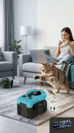 Interactive Cat Treadmill Toy – Automatic Chase & Run Exercise Wheel