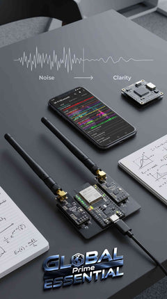 ESP32 DevKitC IoT development kit with NRF24L01 2.4GHz wireless modules, WiFi, and Bluetooth from Global Prime Essential.