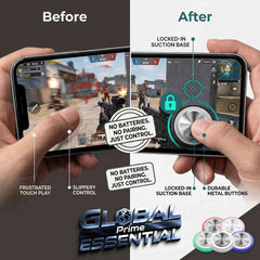 Mobile Gaming Joystick Rocker – 360° Suction Cup Controller for iPhone, Android & Tablet