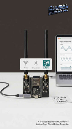 ESP32 DevKitC IoT development kit with NRF24L01 2.4GHz wireless modules, WiFi, and Bluetooth for smart project building