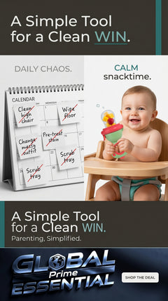 Global Prime Essential baby fruit squeezer feeder with mess-free design for easy, healthy snacks for little ones.